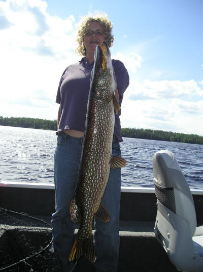 Fishing on Red Lake Ontario Canada
